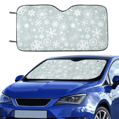 Snowflake Print Design LKS303 Car front Windshield Sun Shade