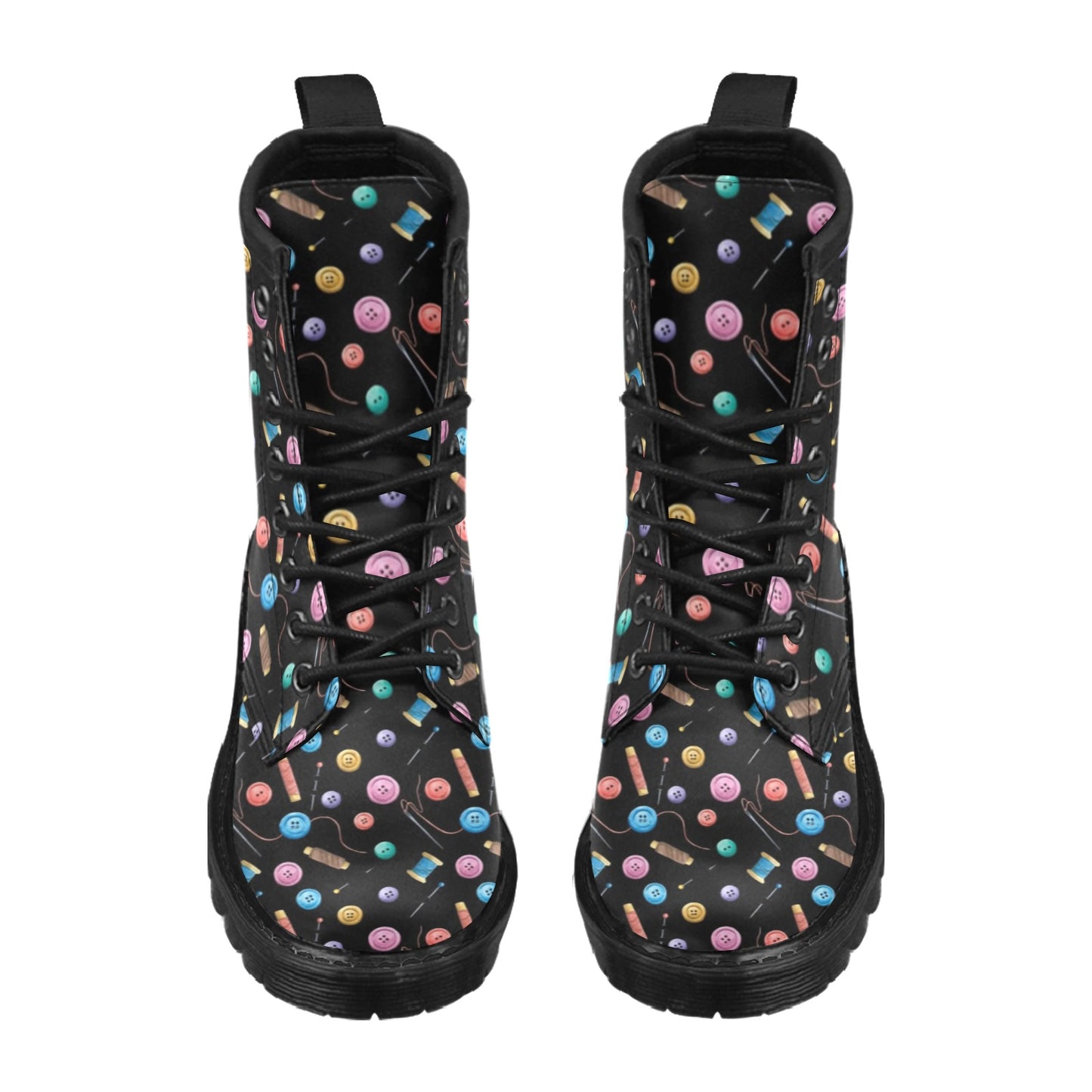 Sewing Print Design LKS309 Women's Boots