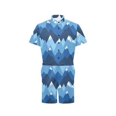 Mountain Pattern Print Design 04 Men's Romper