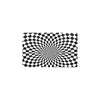 Checkered Flag Optical illusion Kitchen Mat