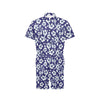 Hibiscus Pattern Print Design HB010 Men's Romper