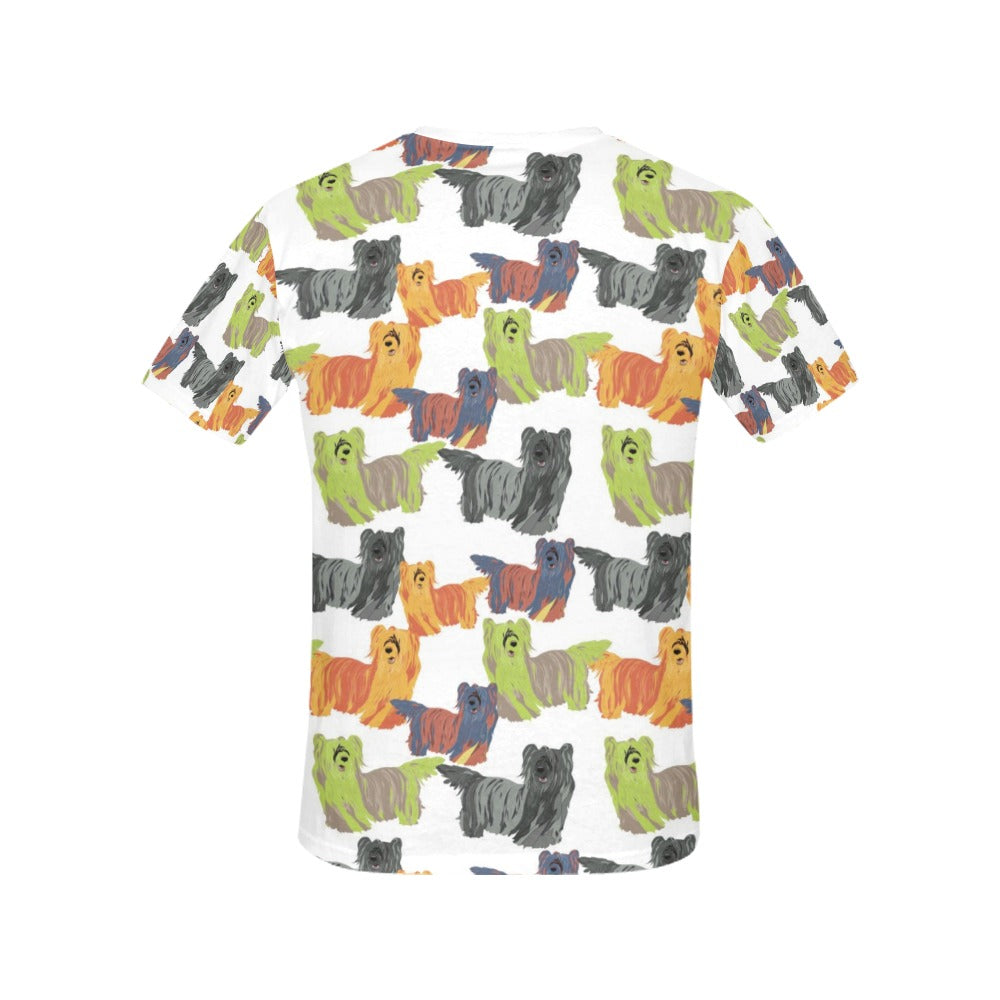 Skye Terriers Print Design LKS301 Women's  T-shirt
