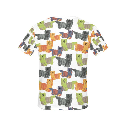 Skye Terriers Print Design LKS301 Women's  T-shirt