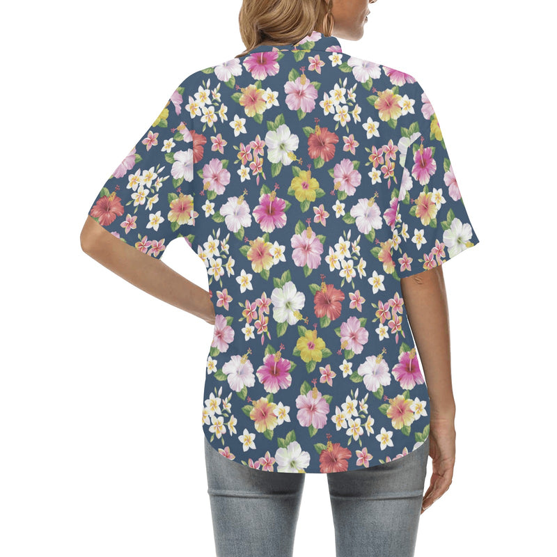 Hibiscus Sweet Print Design LKS304 Women's Hawaiian Shirt