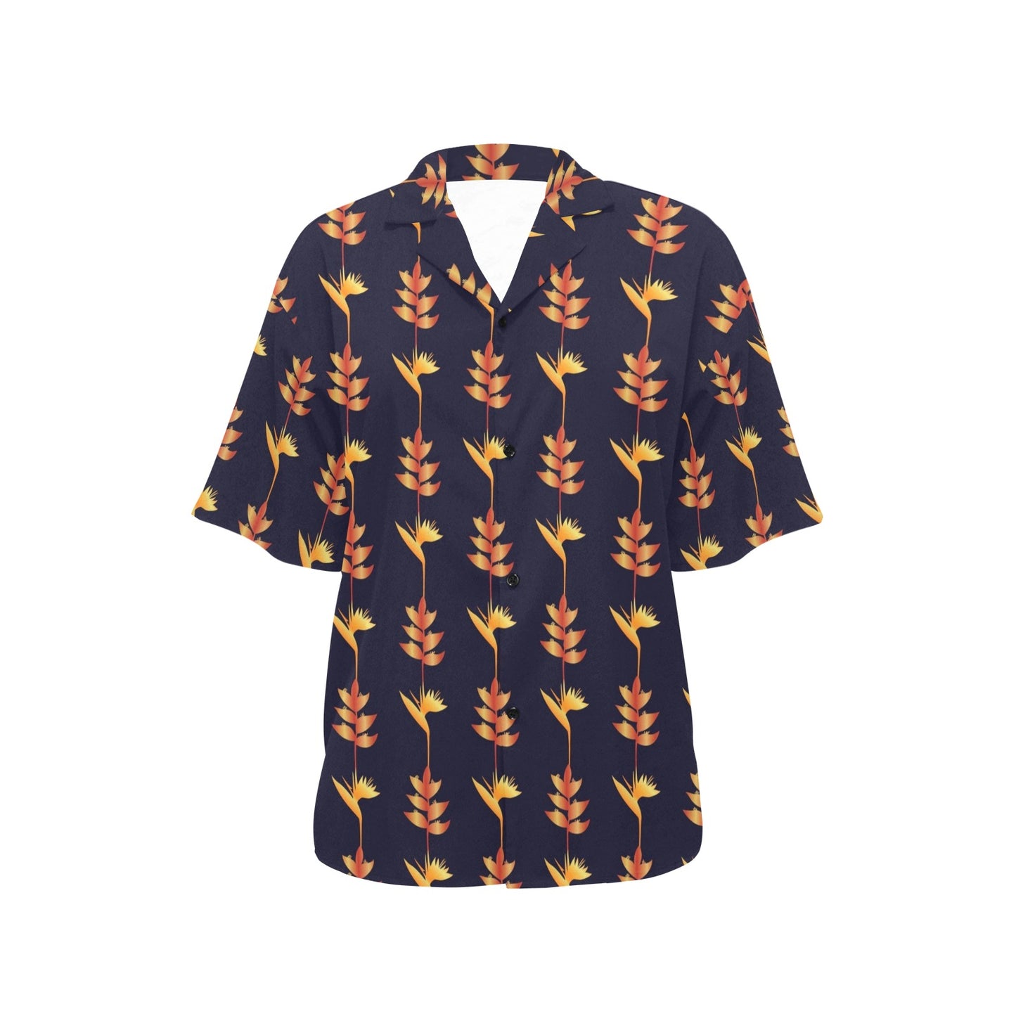 Heliconia Pattern Print Design HL06 Women's Hawaiian Shirt
