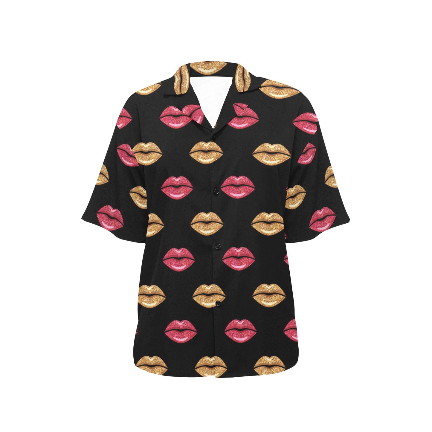 Lip Pattern Print Design 03 Women's Hawaiian Shirt