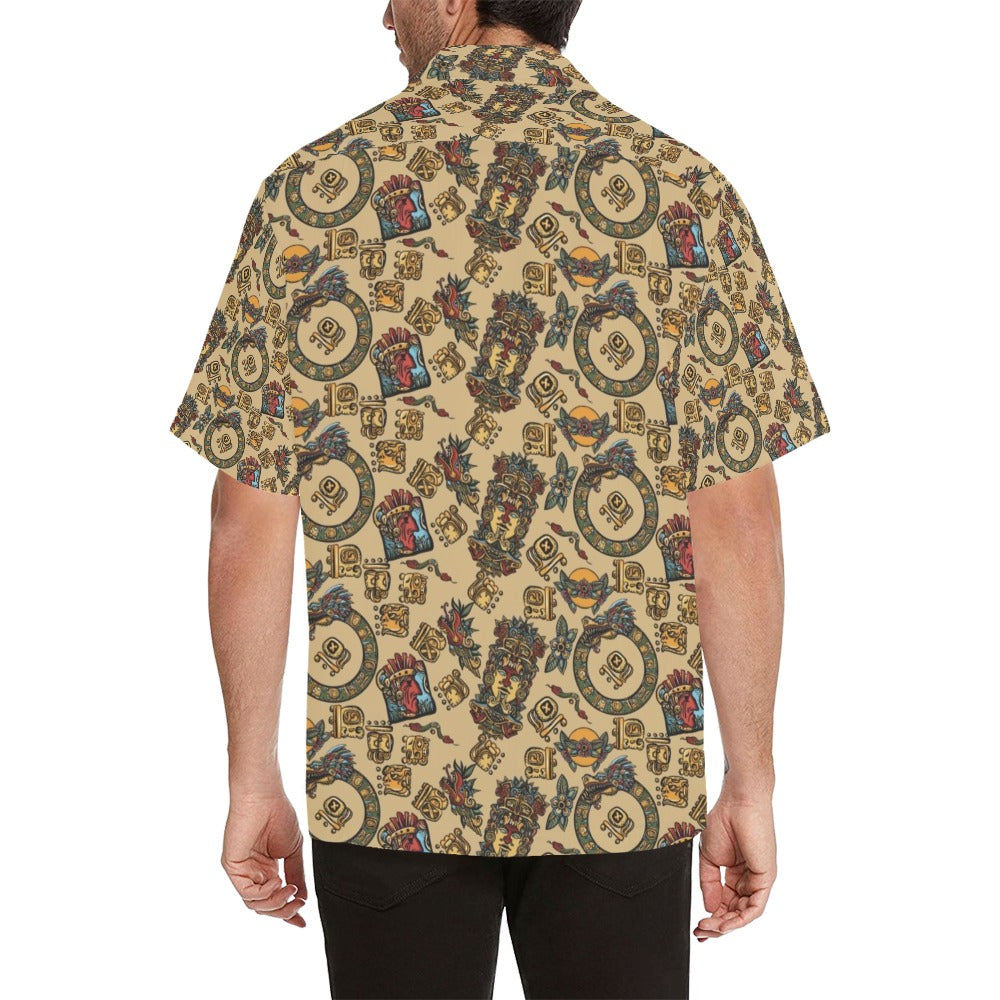 Totem Print Design LKS305 Men's Hawaiian Shirt