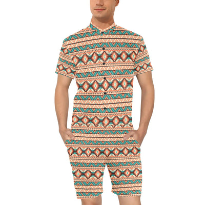 Navajo Western Style Print Pattern Men's Romper