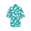 Dolphin Design Print Pattern Women's Hawaiian Shirt