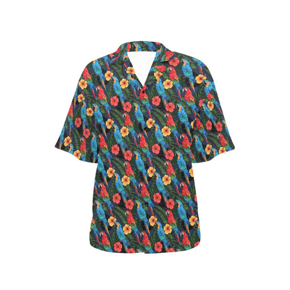 Parrot Pattern Print Design A01 Women's Hawaiian Shirt