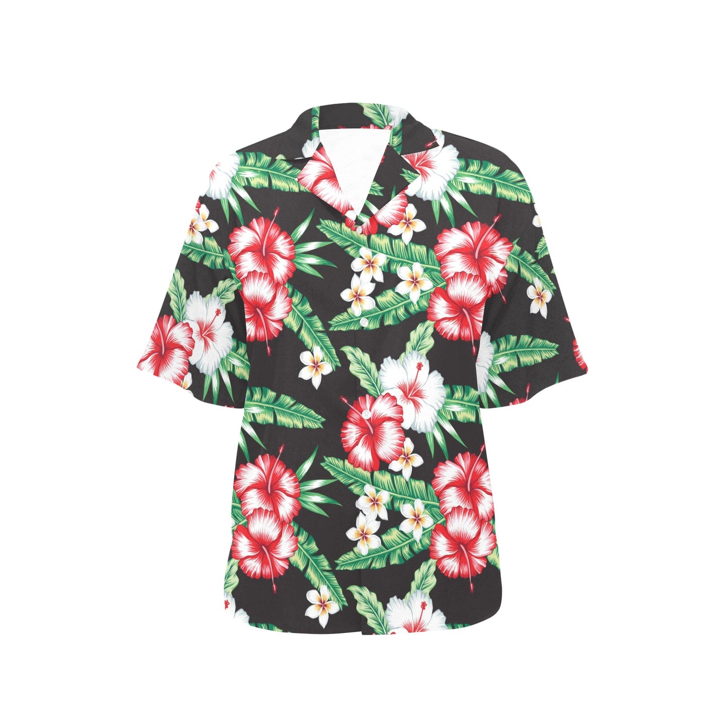 Hawaiian flower tropical leaves Women's Hawaiian Shirt