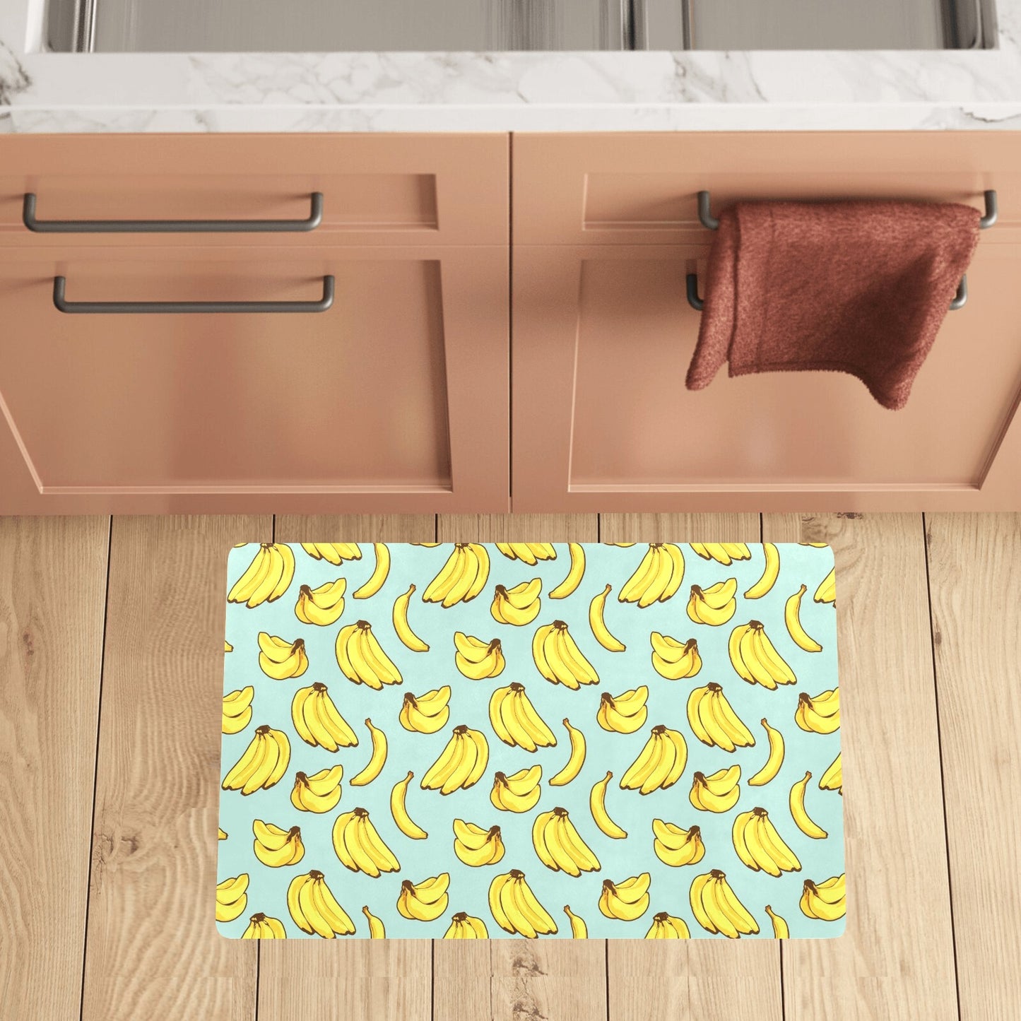 Banana Pattern Print Design BA04 Kitchen Mat