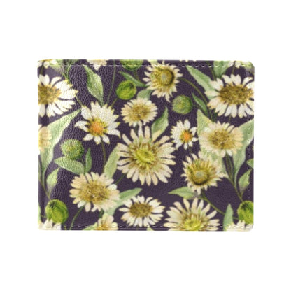 Daisy Vintage Print Pattern Men's ID Card Wallet