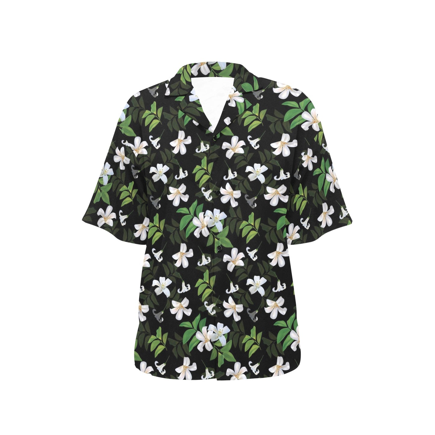 Sampaguita Print Design LKS301 Women's Hawaiian Shirt