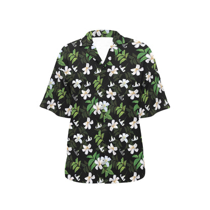 Sampaguita Print Design LKS301 Women's Hawaiian Shirt