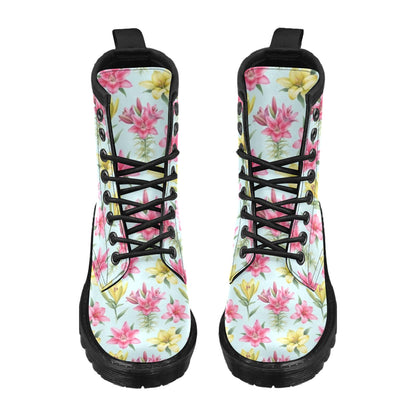 Lily Pattern Print Design LY010 Women's Boots