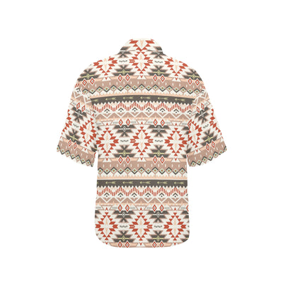 Aztec Pattern Print Design 05 Women's Hawaiian Shirt