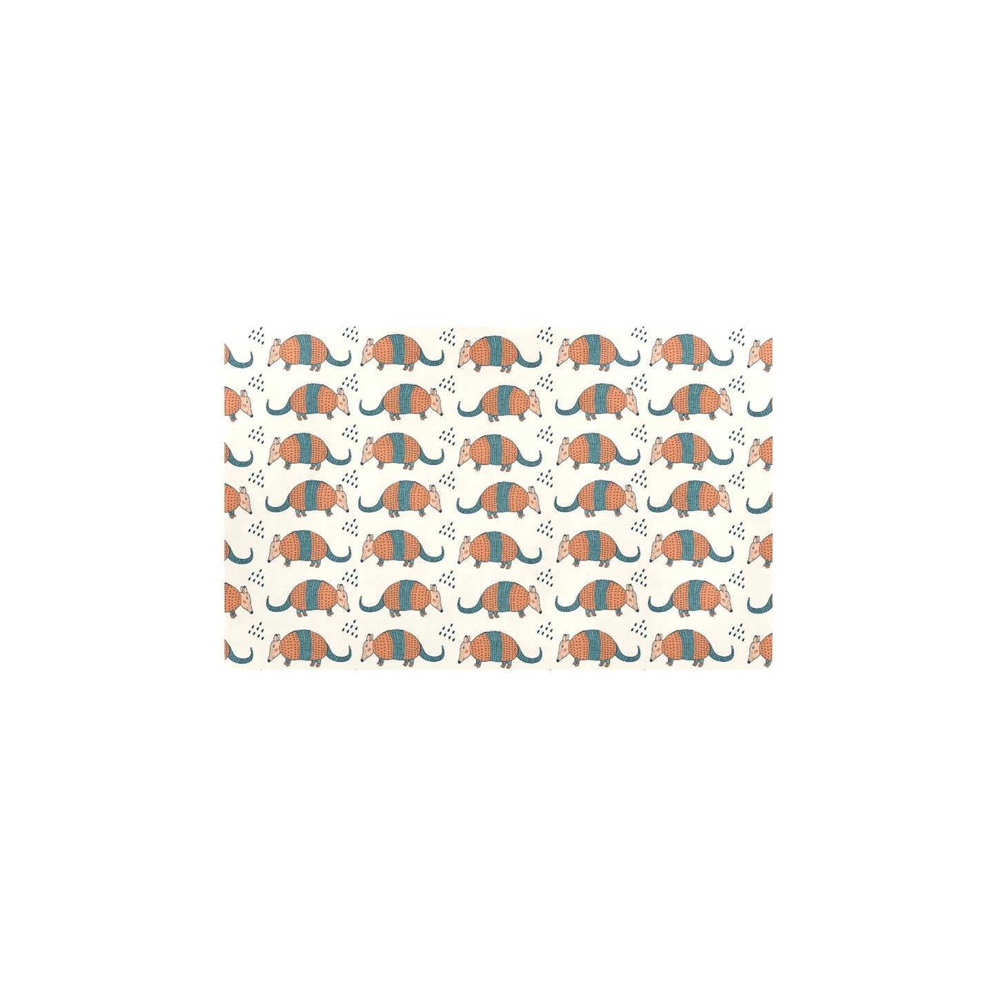 Armadillo Pattern Print Design 01 Kitchen Mat