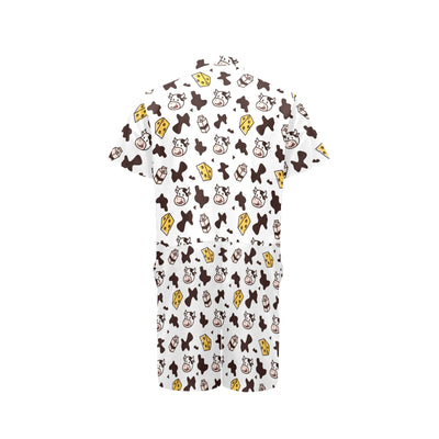 Cow Pattern Print Design 06 Men's Romper