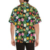 Hibiscus With Butterfly Print Design LKS305 Men's Hawaiian Shirt