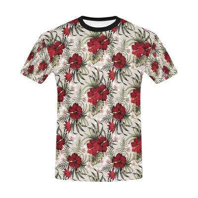 Hibiscus Print Design LKS3011 Men's All Over Print T-shirt