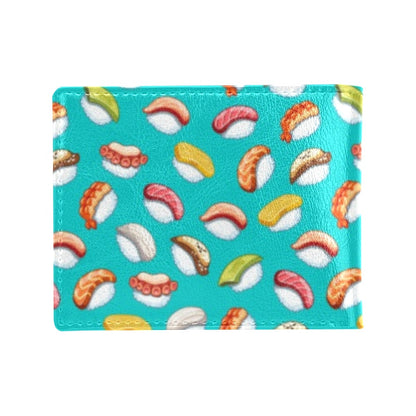 Sushi Themed Print Men's ID Card Wallet