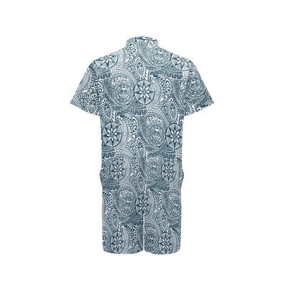 Polynesian Pattern Print Design A03 Men's Romper