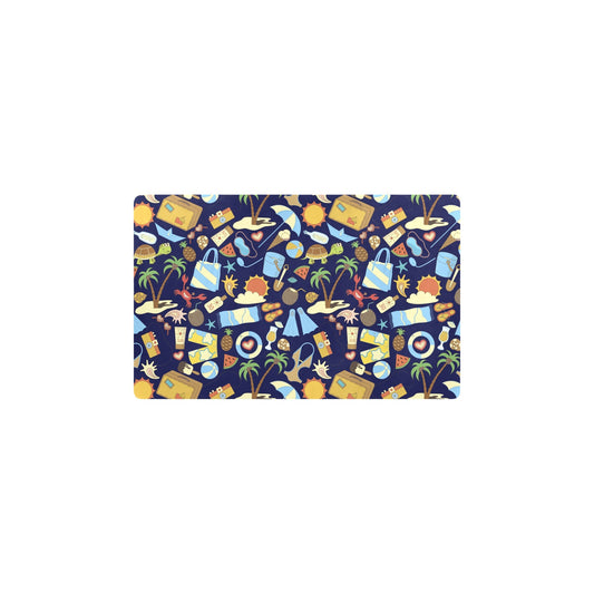 Beach Themed Pattern Print Design 04 Kitchen Mat