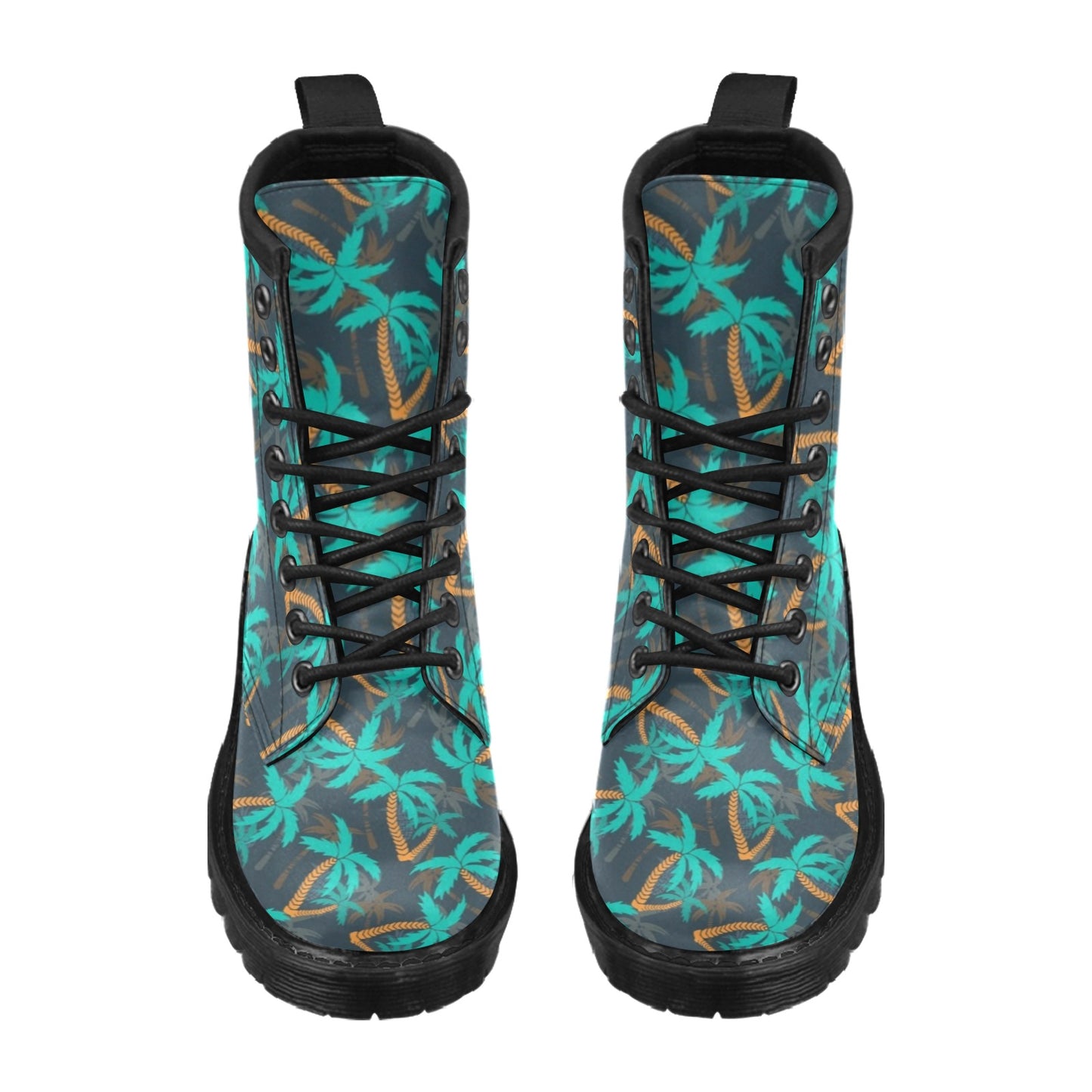 Palm Tree Pattern Print Design PT01 Women's Boots