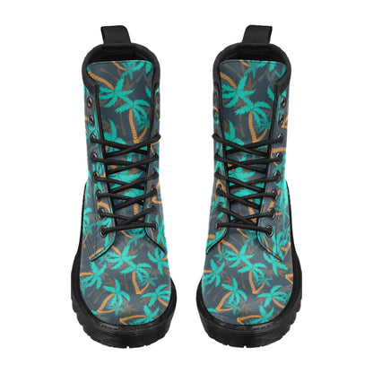 Palm Tree Pattern Print Design PT01 Women's Boots