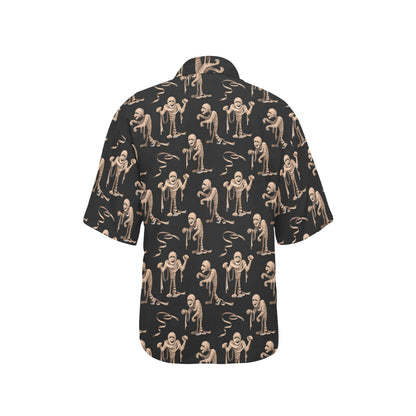 Mummy Print Design LKS302 Women's Hawaiian Shirt