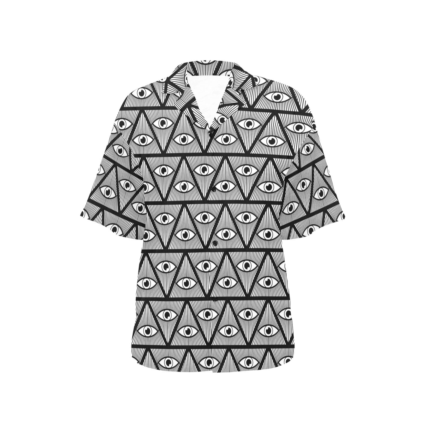 Third Eye Pattern Print Design LKS304 Women's Hawaiian Shirt