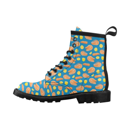 Salmon Steak With Lemon Print Design LKS308 Women's Boots