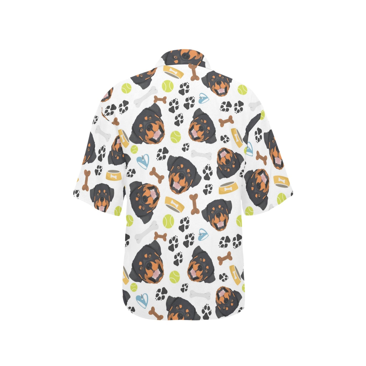 Rottweiler Pattern Print Design A04 Women's Hawaiian Shirt