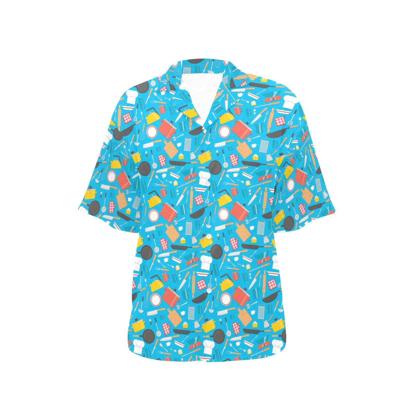 Cooking Kitchen Tools Pattern Print Design 03 Women's Hawaiian Shirt