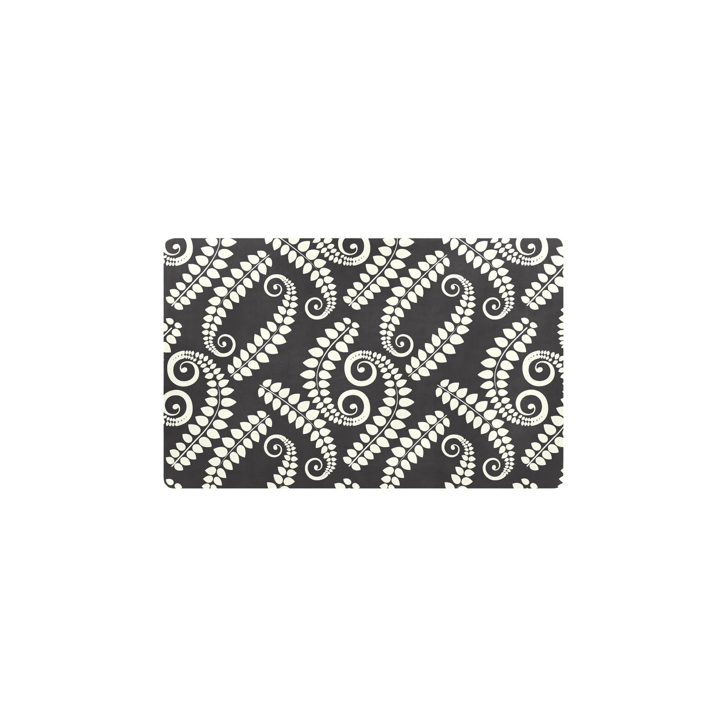 Fern Leave Print Pattern Kitchen Mat