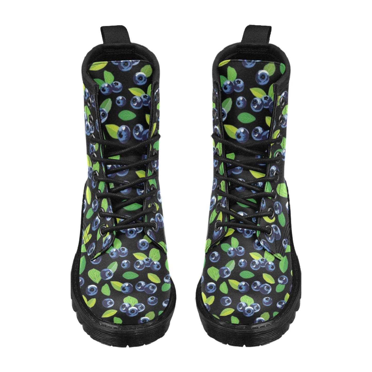 Blueberry Pattern Print Design BB03 Women's Boots