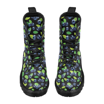 Blueberry Pattern Print Design BB03 Women's Boots