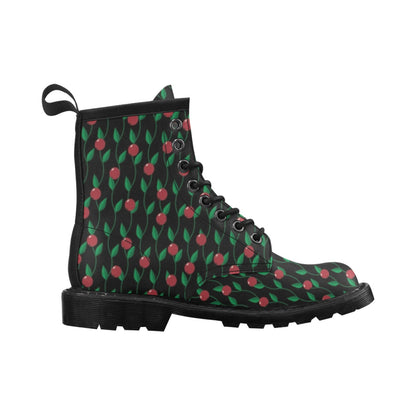 Cranberry Pattern Print Design CB01 Women's Boots