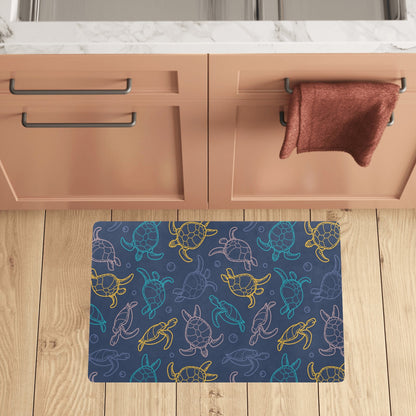 Sea Turtle Baby Print Kitchen Mat