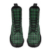 Green Tartan Plaid Pattern Women's Boots