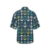 Anchor Pattern Print Design 03 Women's Hawaiian Shirt