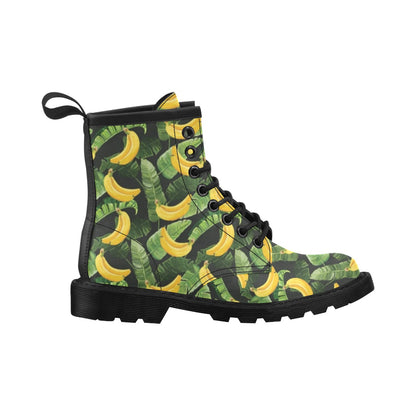 Banana Pattern Print Design BA01 Women's Boots