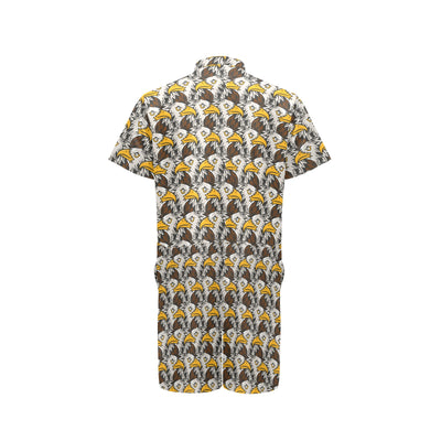 Eagles Head Pattern Men's Romper