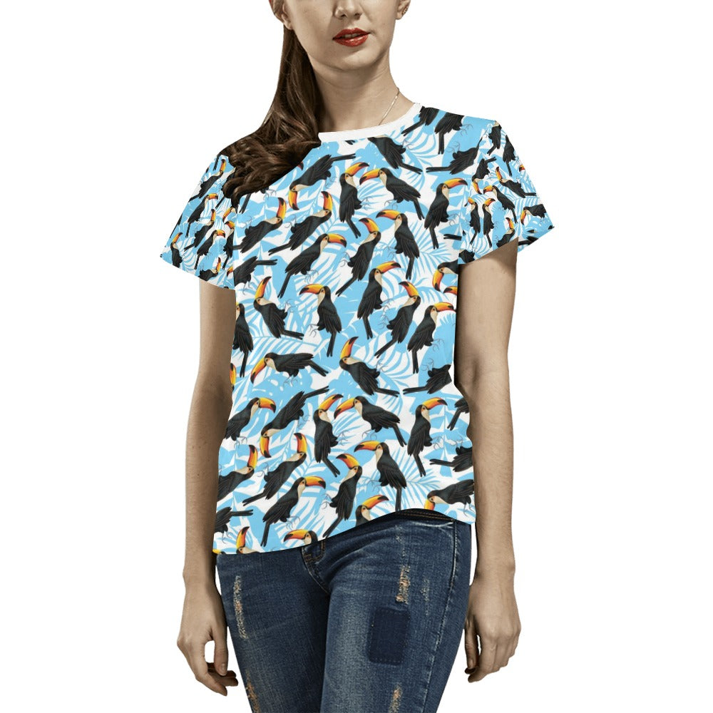 Toucan Print Design LKS303 Women's  T-shirt