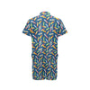 Surfboard Pattern Print Men's Romper