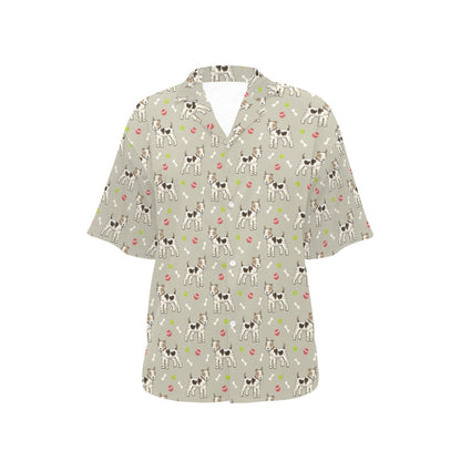 Toy Fox Terriers Print Design LKS301 Women's Hawaiian Shirt