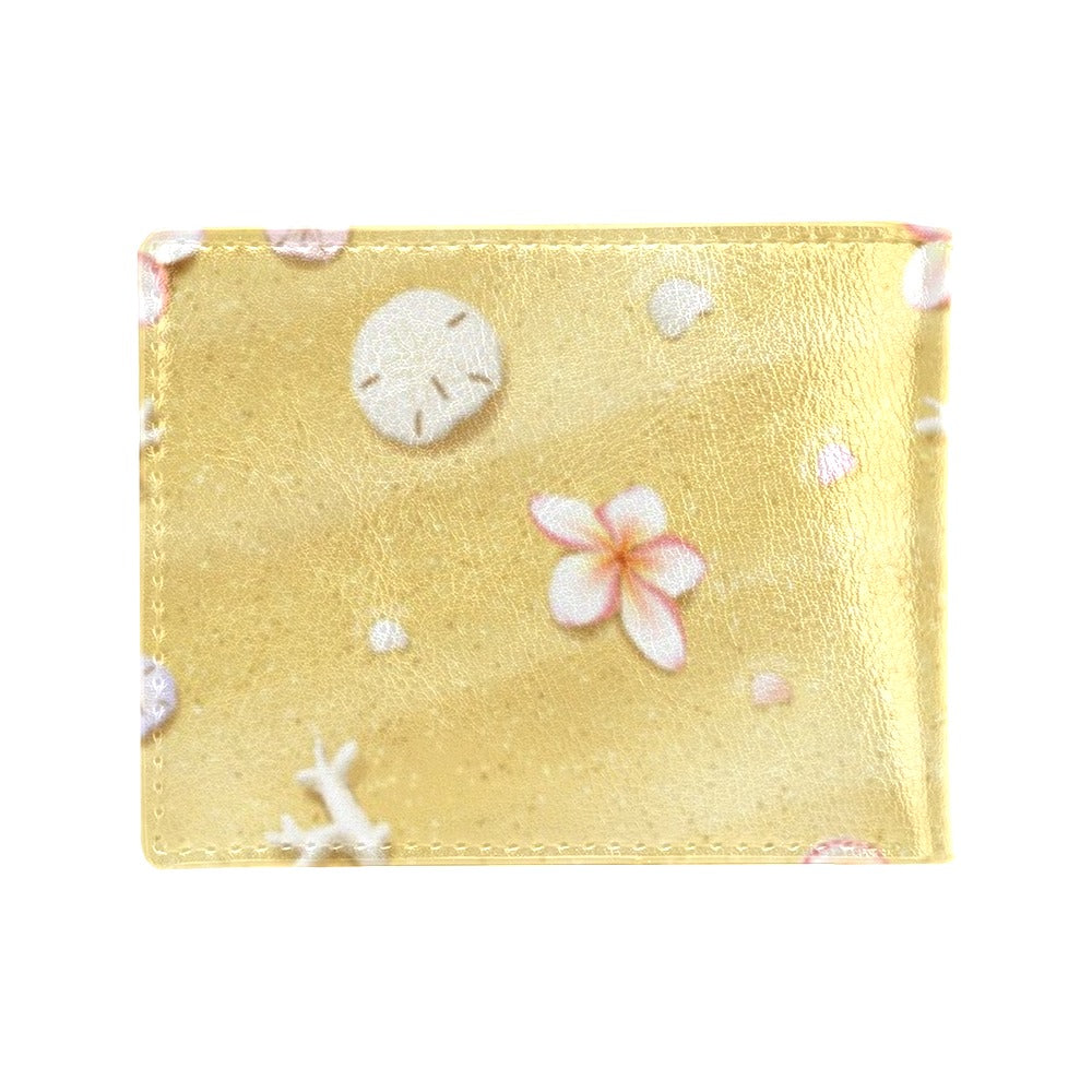 Beach Theme Print Men's ID Card Wallet