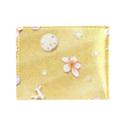 Beach Theme Print Men's ID Card Wallet