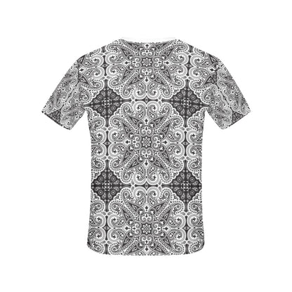 Bandana Print Design LKS309 Women's  T-shirt